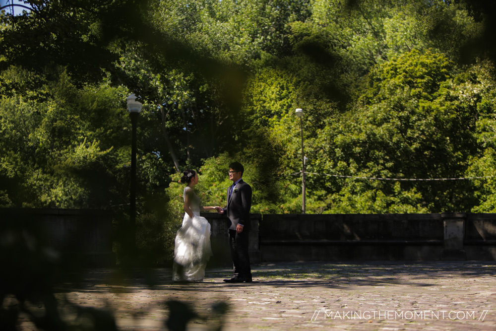 Bride and Groom in Cleveland Ohio Wedding