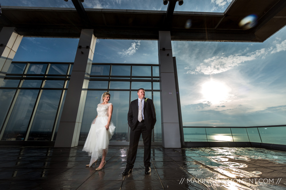 Bride and Groom in Cleveland Ohio Wedding