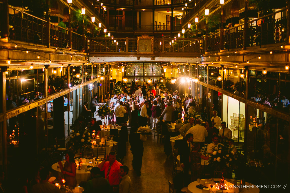 Arcade wedding reception cleveland Ohio