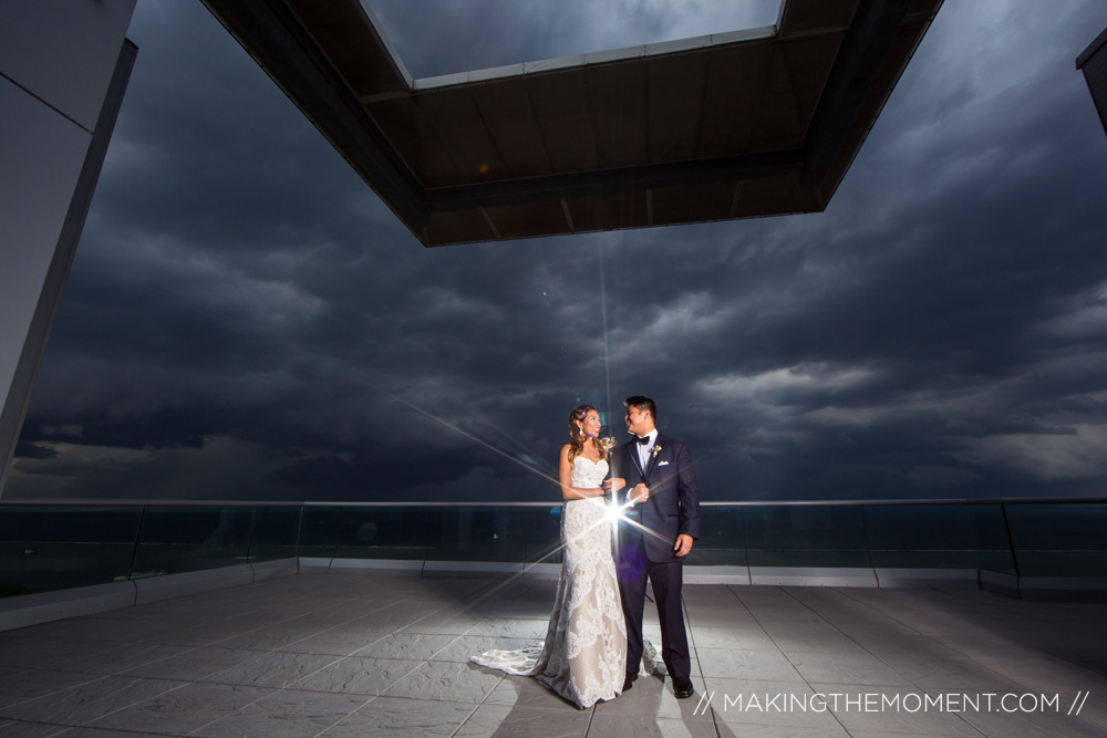 Bride and Groom in Cleveland Ohio Wedding