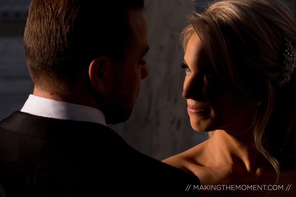 Bride and Groom in Cleveland Ohio Wedding