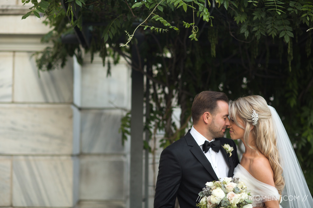 Bride and Groom in Cleveland Ohio Wedding