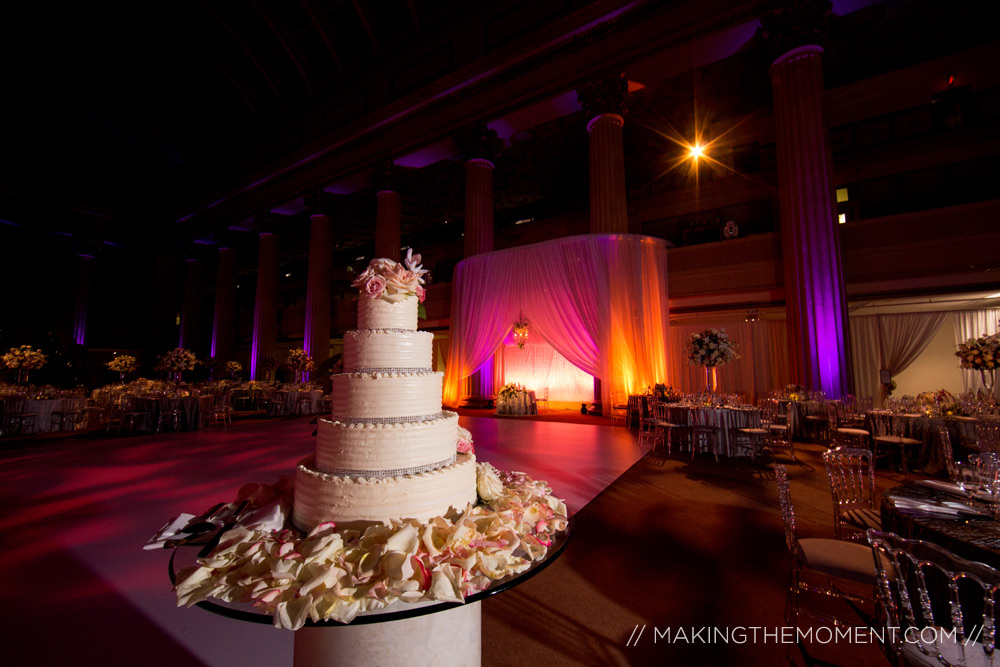 Cleveland Huntington Bank Lobby Wedding Reception