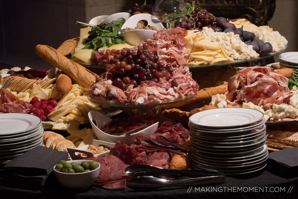 Cleveland Huntington Bank Lobby Wedding Reception