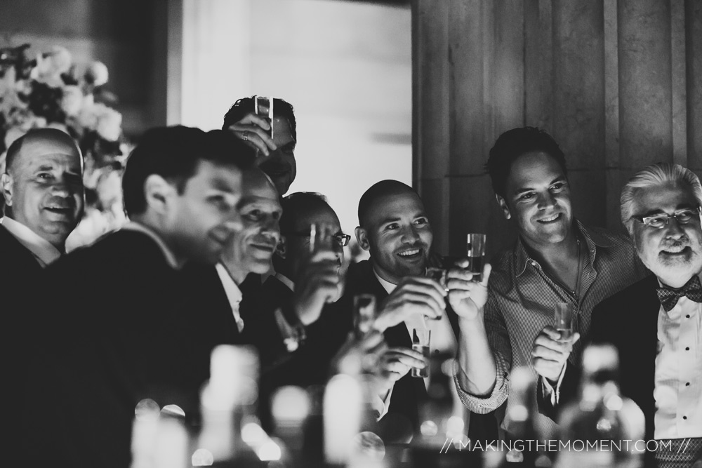 Cleveland Huntington Bank Lobby Wedding Reception