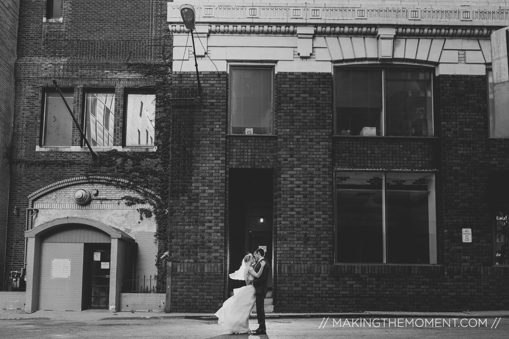 Bride and Groom in Cleveland Ohio Wedding