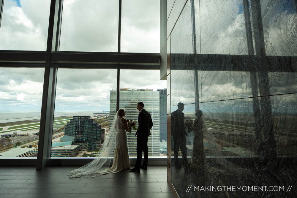 Bride and Groom in Cleveland Ohio Wedding