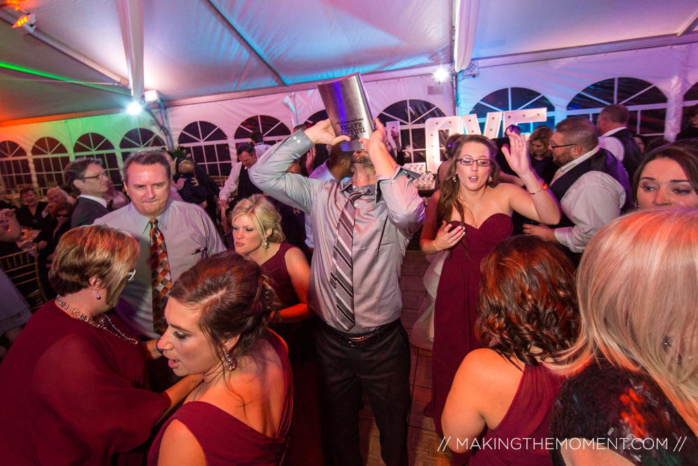 Tented wedding reception cleveland