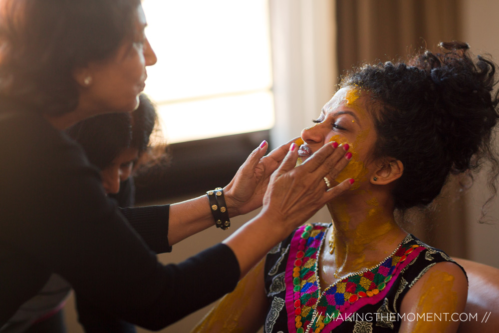 Indian Wedding Haldi Bride