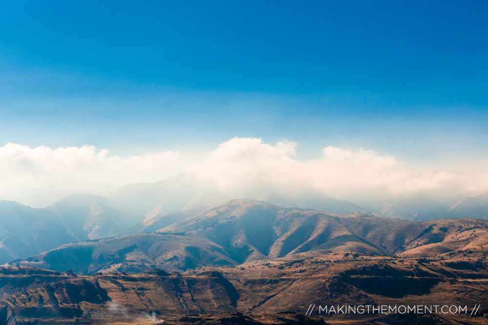 Clouds over Mountains near Park City Utah