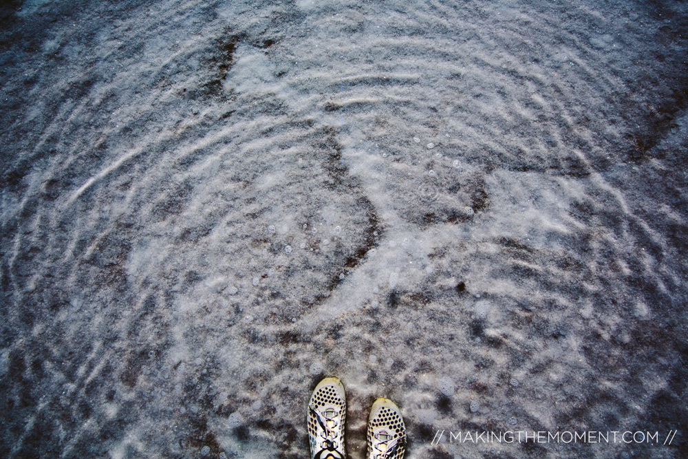 salt flats walk on water