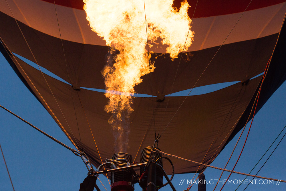 wedding hot air balloon