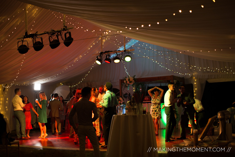 tented wedding reception cleveland