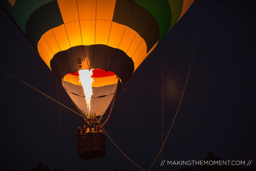 hot air balloon wedding rental cleveland