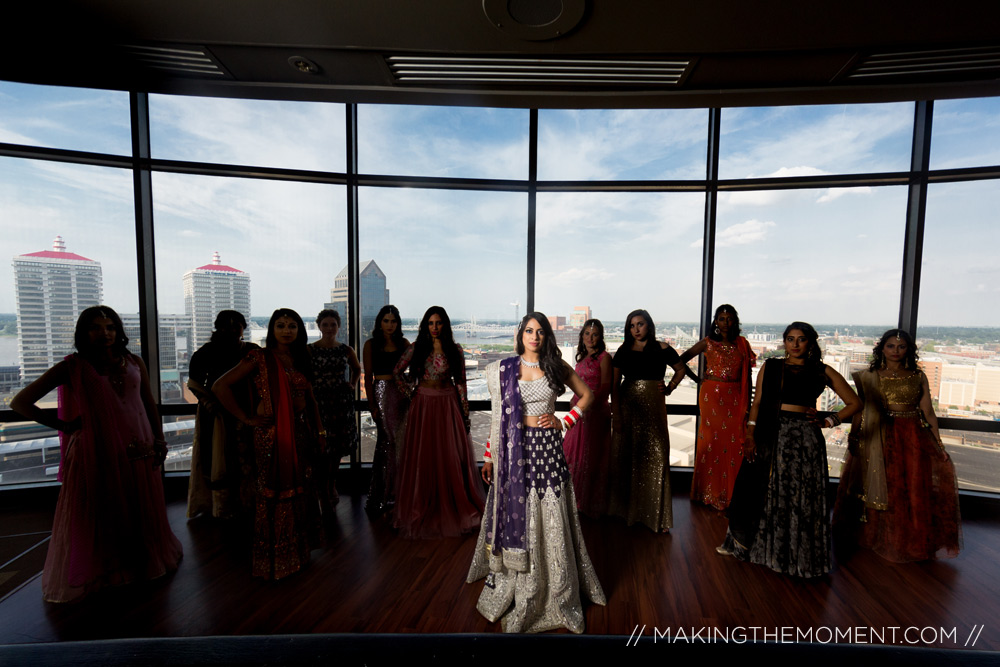 Indian Bride and Bridesmaids