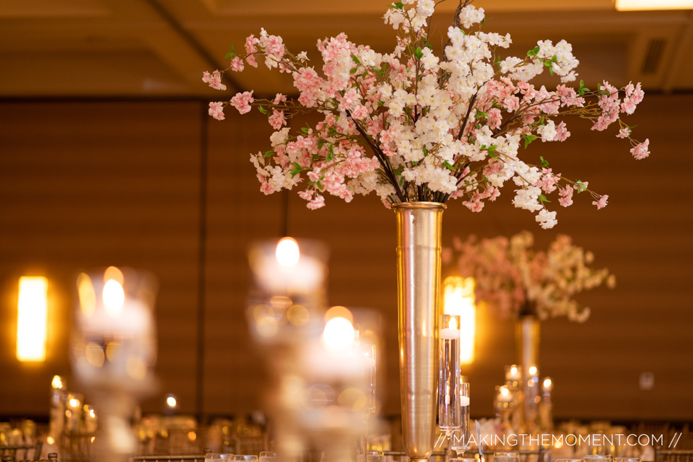 Louisville hyatt Wedding Reception flowers