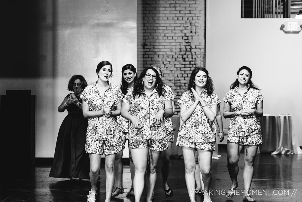 Bridesmaids reaction to wedding gown cleveland