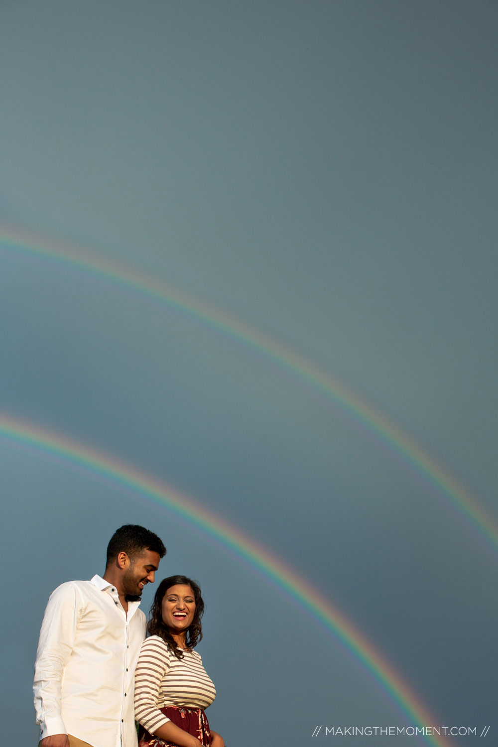 Engagement session with Rainbows