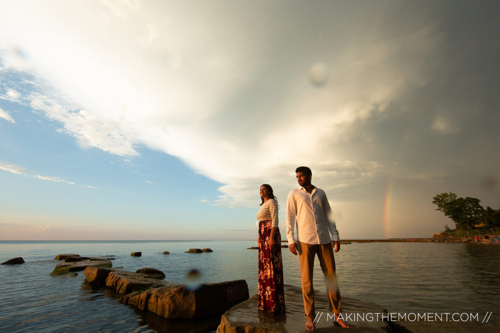 Engagement session with Rainbows