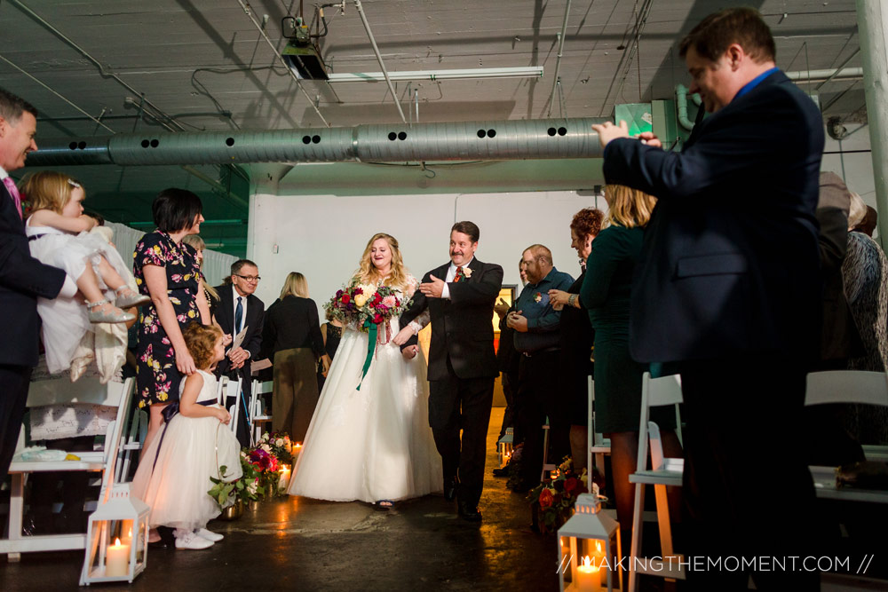 Red Space Wedding Ceremony