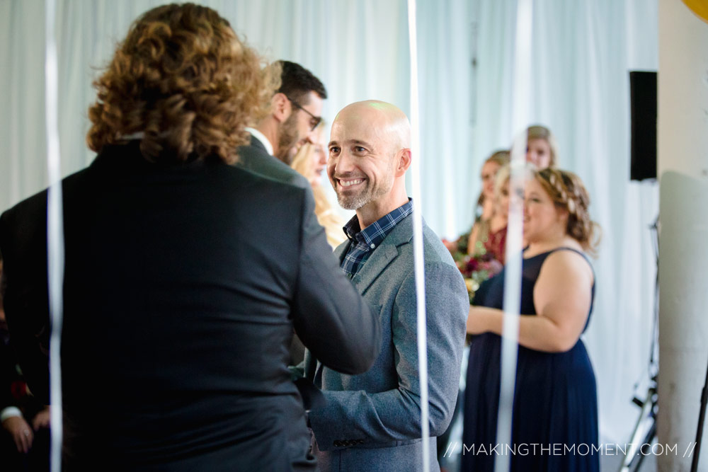 Red Space Cleveland Wedding Ceremony