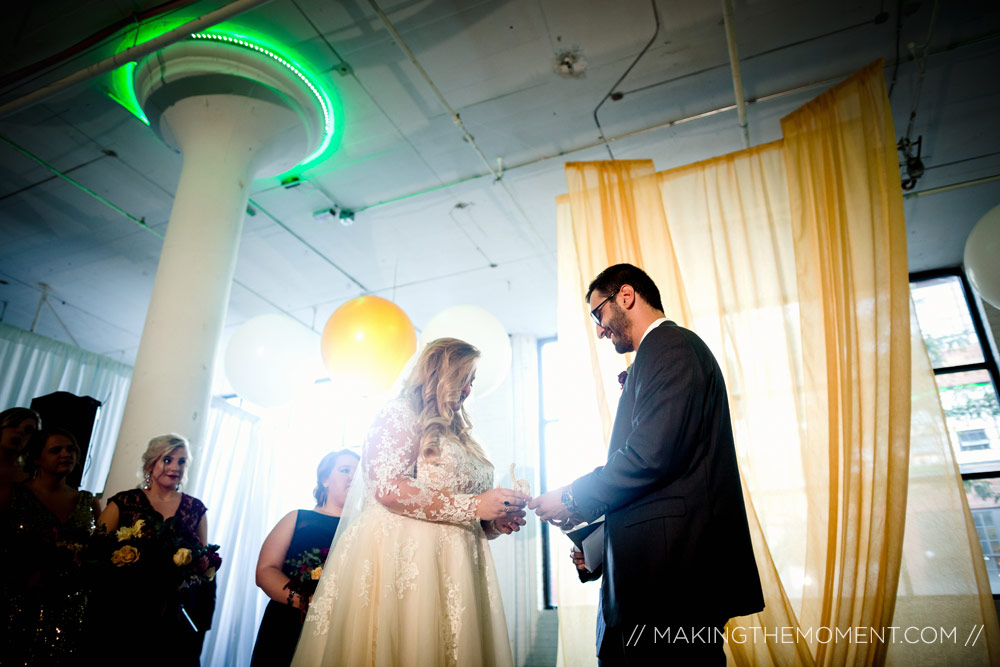 Red Space Wedding Ceremony