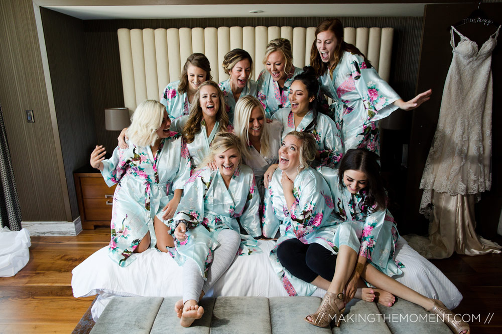 Fun Bridesmaids Cleveland Wedding Photography