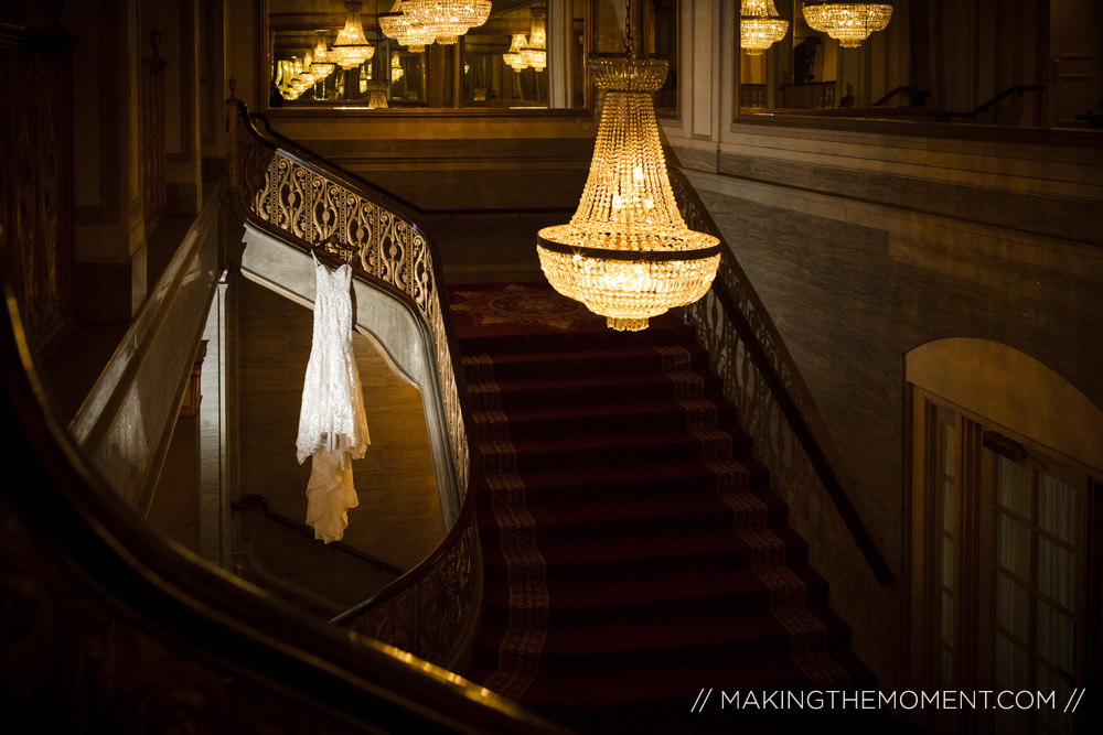 Downtown Cleveland Wedding Photographer Dress