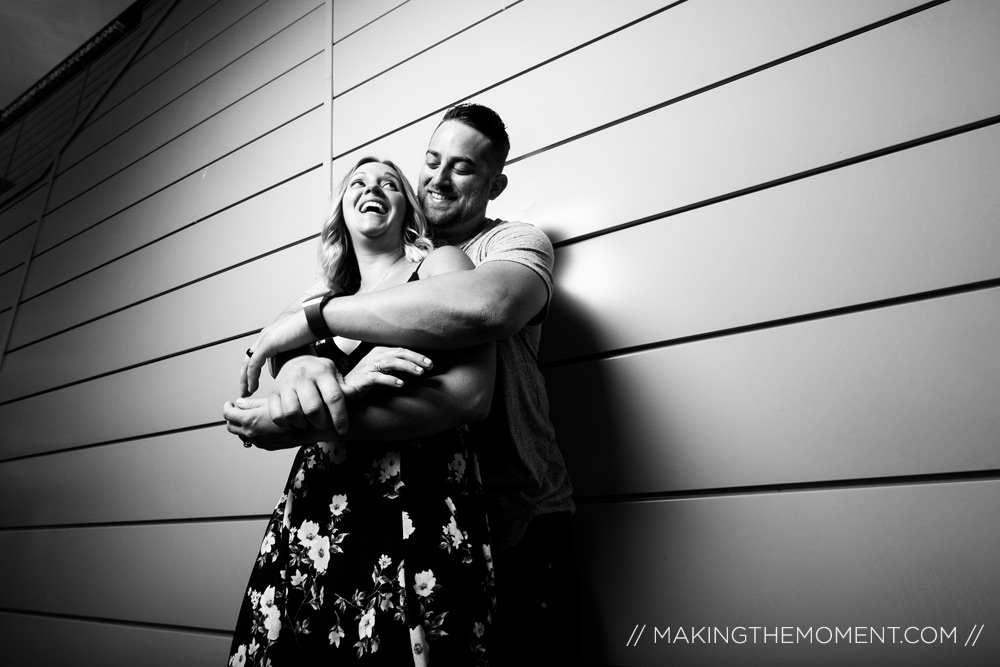 Engagement Session Photographer Cleveland Black and White