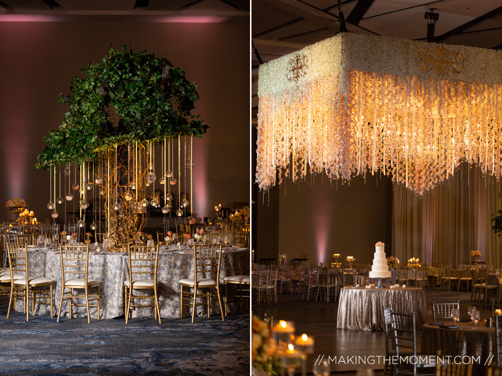 Downtown Hilton Cleveland Wedding Reception