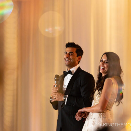 Downtown Hilton Cleveland Wedding Reception