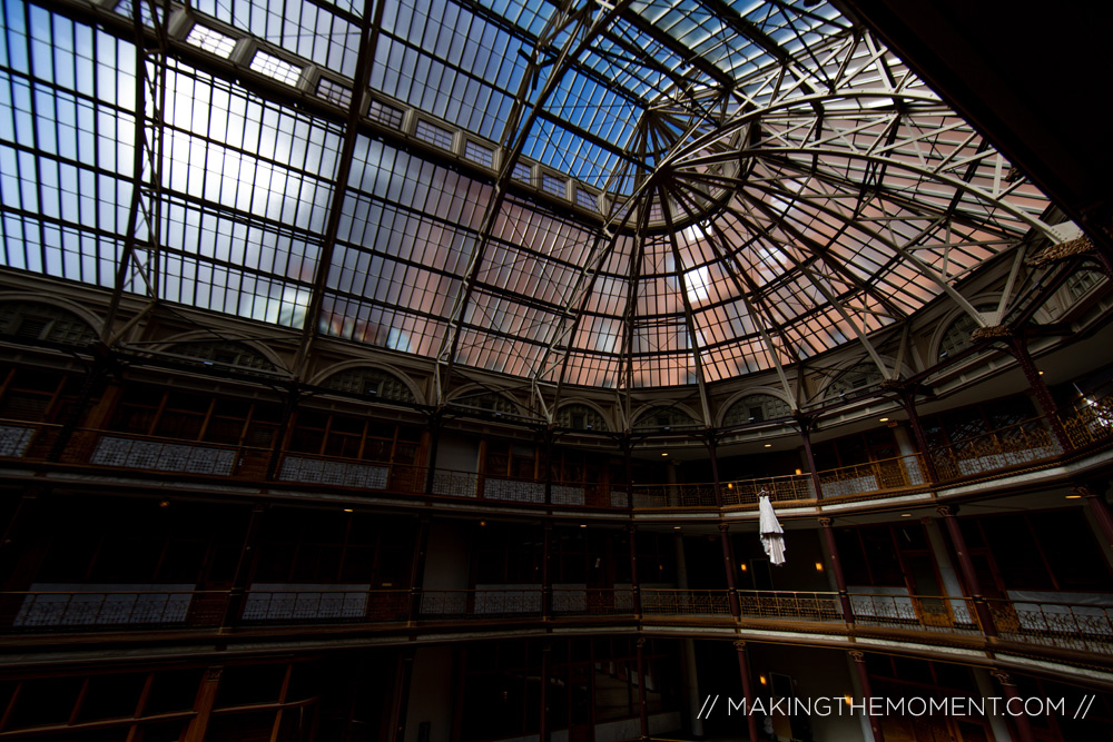 Downtown Cleveland Wedding Photographer Dress