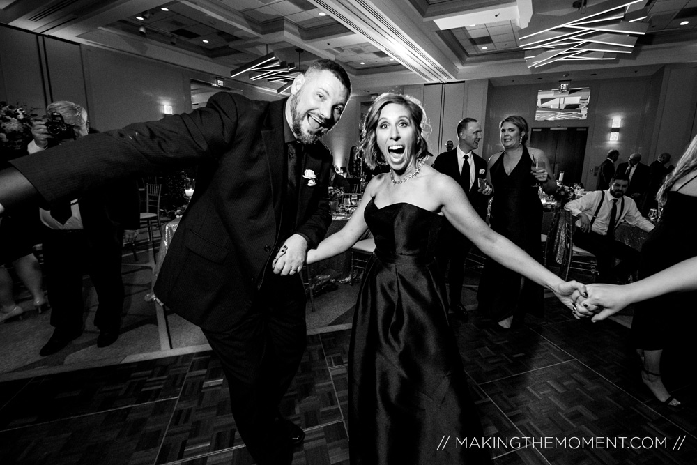 Fun Wedding Reception Photography Cleveland