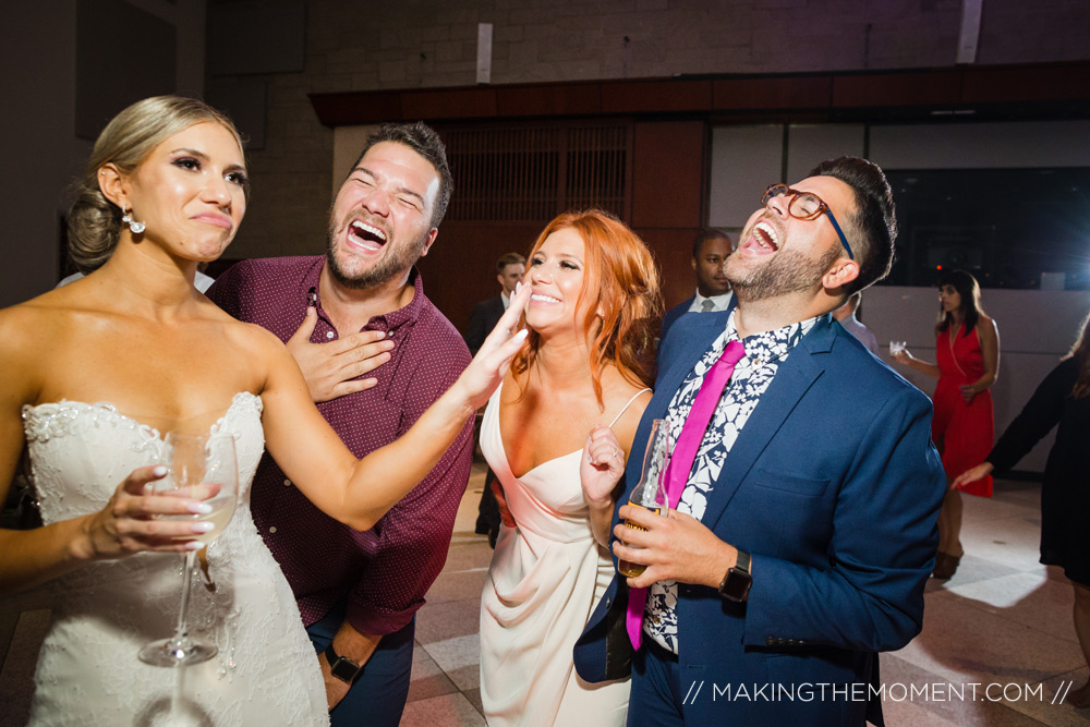 Funny Wedding Reception Photography Cleveland