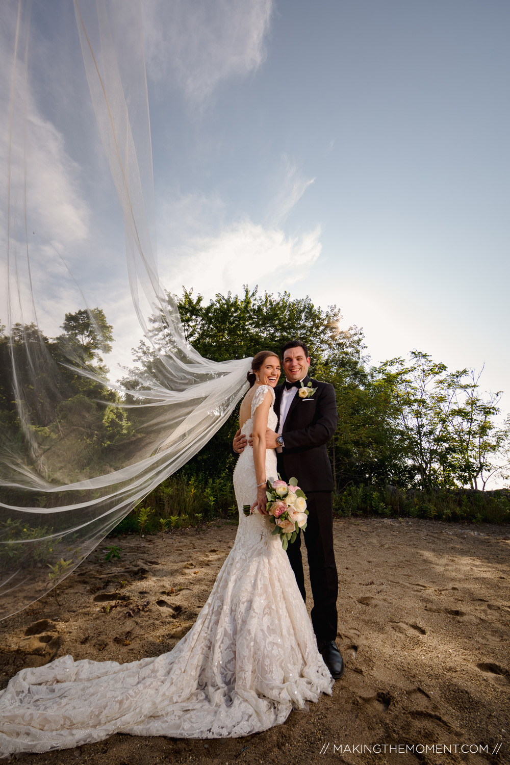 Cleveland Wedding Photographer Big Veil