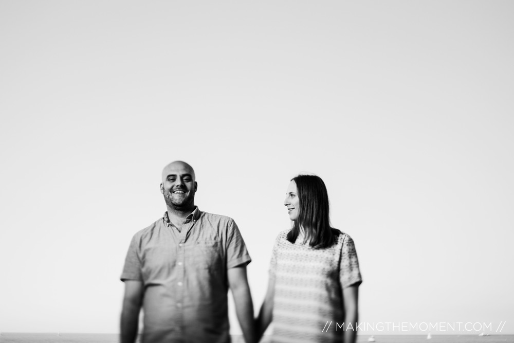 Engagement Session Photographer Cleveland Black and White