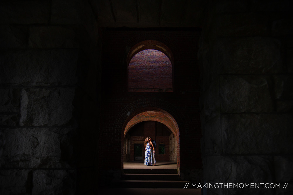 Dramatic Cleveland Engagement Session Photographer