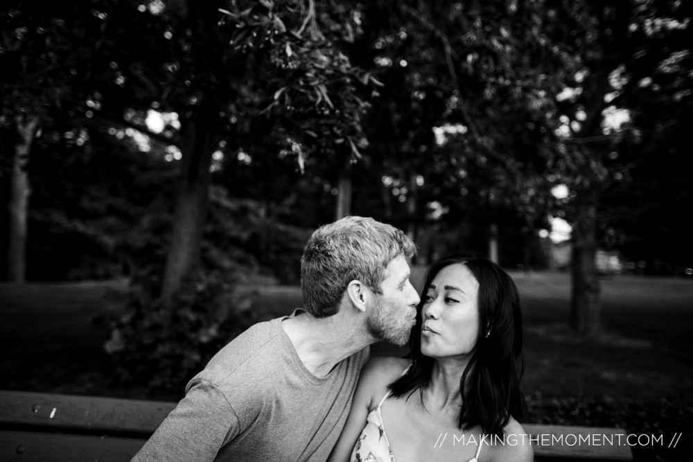 Engagement Session Photographer Cleveland Black and White