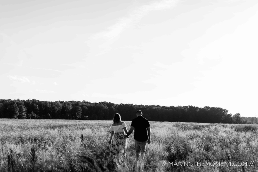 Engagement Session Photographer Cleveland Black and White