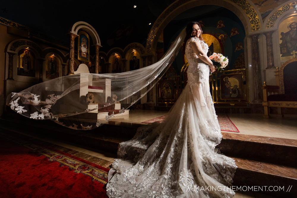 Cleveland Wedding Photographer Big Veil