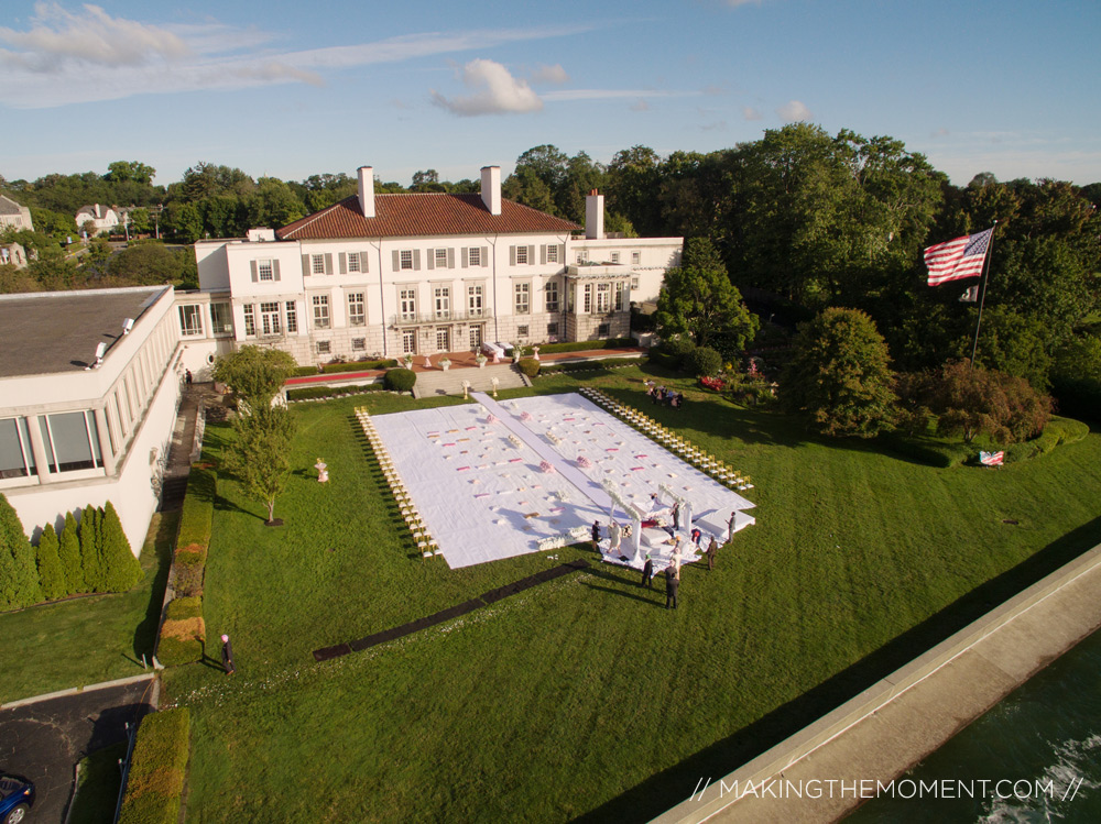 war memorial michigan outdoor wedding