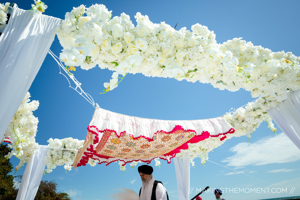 outdoor sikh wedding ceremony