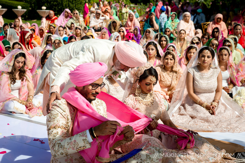 outdoor sikh wedding ceremony