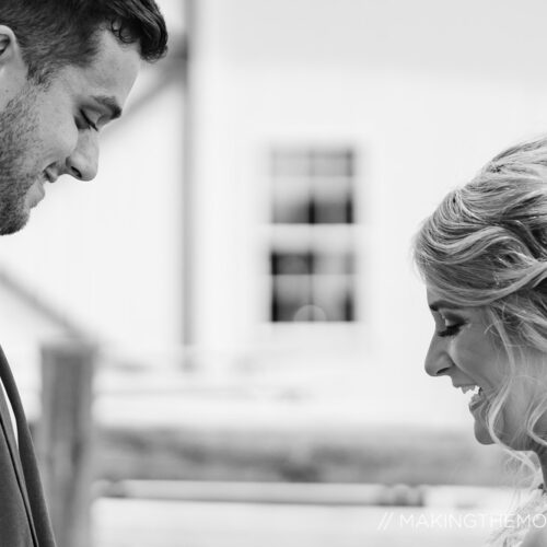 Black and white wedding photography