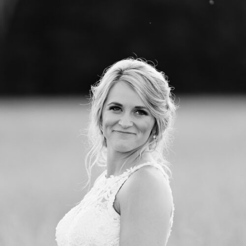 Black and white wedding photography