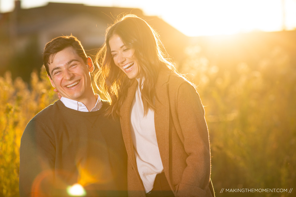 Fun Rural Engagement Session Photographer Cleveland