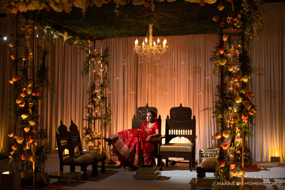 Artistic Indian Bride Mandap Cleveland