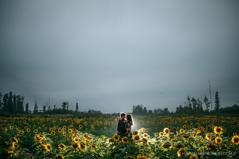 Sunflower Engagement Session Ideas Cleveland