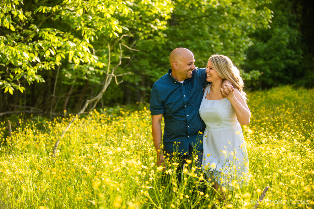 Fun Nature Engagement Session Cleveland