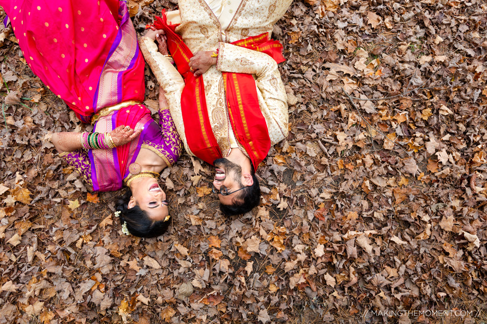 Artistic Fall Indian Wedding Photographer Cleveland